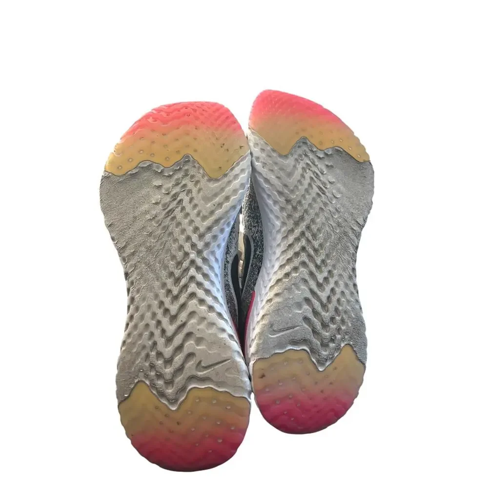 Nike Epic React Flyknit 2 Oreo Pink Punning Women's White 8.5
